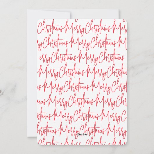 Elegante kerstfeest uitnodiging (Achterkant)