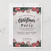 Elegante kerstfeest uitnodiging | (Voorkant)