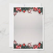 Elegante kerstfeest uitnodiging | (Achterkant)