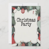 Elegante Kerstfeest Uitnodiging (Achterkant)