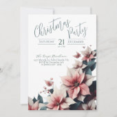 Elegante kerstfeest uitnodiging Kaart (Voorkant)