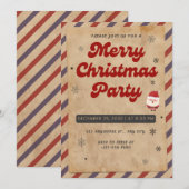 Elegante kerstfeestuitnodiging - kaart (Voorkant / Achterkant)