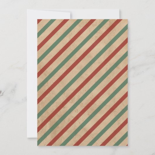 Elegante kerstfeestuitnodiging -  kaart (Achterkant)