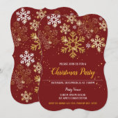 Elegante kerstfeestuitnodigingen kaart (Voorkant / Achterkant)