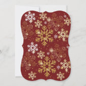 Elegante kerstfeestuitnodigingen kaart (Achterkant)