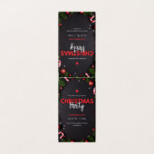 "Elegante kerstfeestuitnodigingen & Kerstversierin Kaart (Buitenkant ongevouwen)