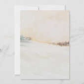 Elegante Kerstfeestviering Woodland Uitnodiging (Achterkant)