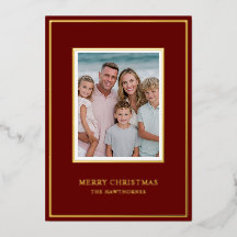Elegante Kerstfoto Eenvoudig