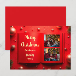 Elegante kerstfoto kaart 2027