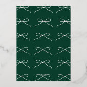 Elegante kerstfotokaart | Drie foto-indeling Folie Feestdagenkaart (Achterkant)