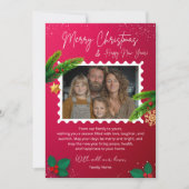 Elegante kerstfotokaart kaart (Voorkant)