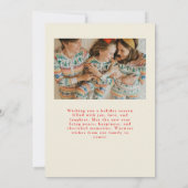 Elegante kerstfotokaart met 2 foto's kaart (Achterkant)