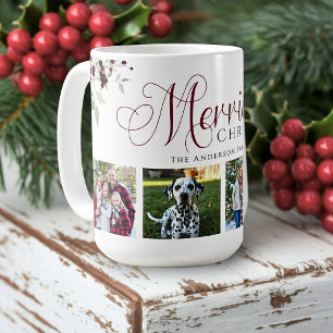Elegante Kerstfoto's van het gezin Holly Koffiemok