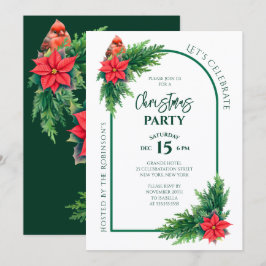 Elegante Kerstgroen Kerstfeest Kaart