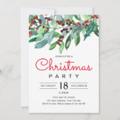 Elegante Kerstgroen Kerstfeest Kaart (Voorkant)