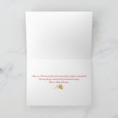 Elegante kerstgroet feestdagen kaart (Binnen)