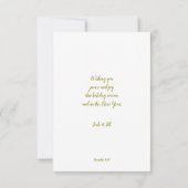 Elegante kerstgroeten. kaart (Achterkant)