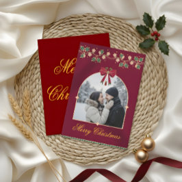Elegante kerstgroetkaart – Een boodschap van liefd Bedankkaart