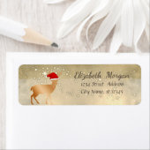 Elegante Kersthert Sinterklaashoed, Glitterend Etiket (Insitu)