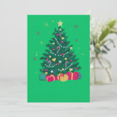 Elegante Kerstkaart (Staand voorkant)