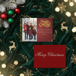 Elegante Kerstkaart 2026 | Kerstgroet Notitiekaartje