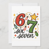 Elegante Kerstkaart 6 7 Kaart (Voorkant)