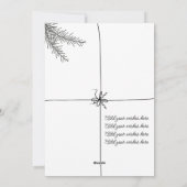 Elegante kerstkaart | Festieve feestgroet (Achterkant)