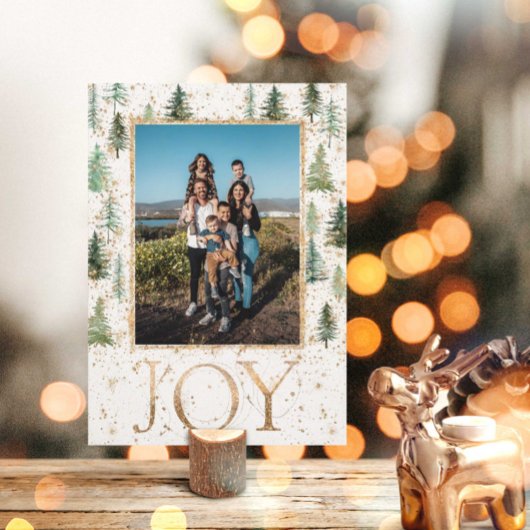 Elegante Kerstkaart Groen Goud
