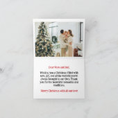 Elegante kerstkaart kaart (Binnen)