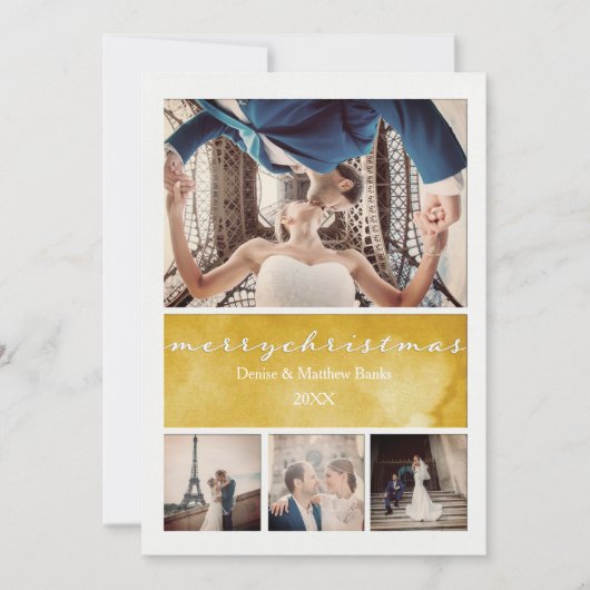 Elegante kerstkaart kaart (Voorkant)