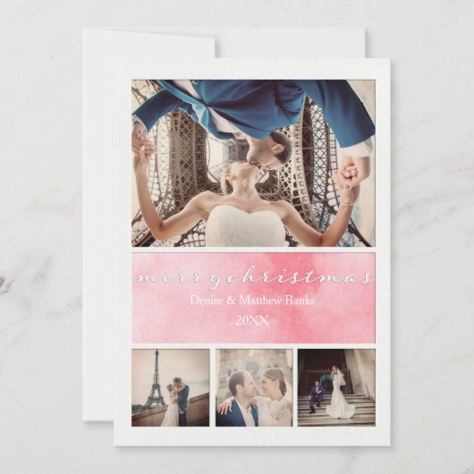 Elegante kerstkaart kaart (Voorkant)