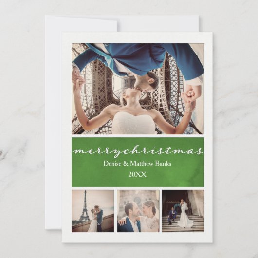 Elegante kerstkaart kaart (Voorkant)