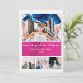 Elegante kerstkaart kaart (Staand voorkant)