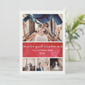 Elegante kerstkaart kaart (Staand voorkant)