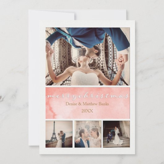 Elegante Kerstkaart Kaart (Voorkant)