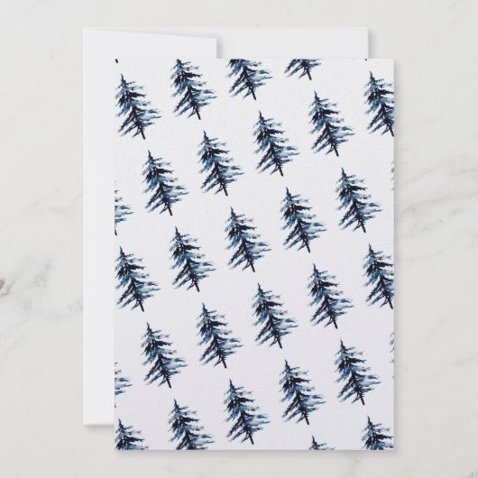 Elegante kerstkaart kaart (Achterkant)