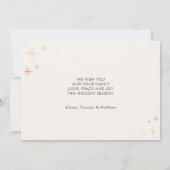 Elegante kerstkaart met foto kaart (Achterkant)