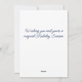 Elegante Kerstkaart met Hand & Ornament (Achterkant)