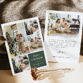 Elegante kerstkaart met meerdere foto's voor het g kaart