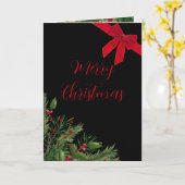 Elegante kerstkaart met vouwconstructie kaart (Gele Bloem)