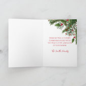 Elegante kerstkaart met vouwontwerp kaart (Binnen)