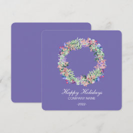 Elegante kerstkaart met watercolor