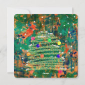 Elegante kerstkaart met waterverf (Achterkant)