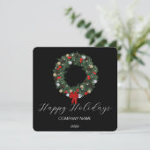 Elegante kerstkaart met waterverf (Staand voorkant)