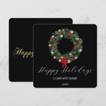 Elegante kerstkaart met waterverf