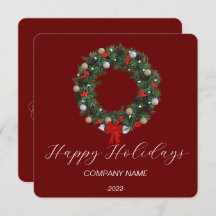 Elegante Kerstkaart met Waterverf