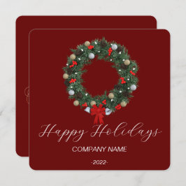 Elegante Kerstkaart met Waterverf