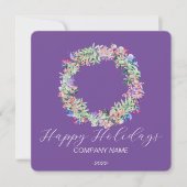 Elegante kerstkaart met waterverf (Voorkant)