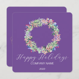 Elegante kerstkaart met waterverf