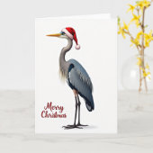 Elegante kerstkaart van een vogel kaart (Gele Bloem)